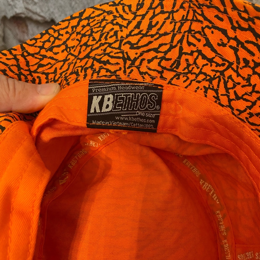 Orange & Black Cotton Bucket Hat - Picture 4 of 4